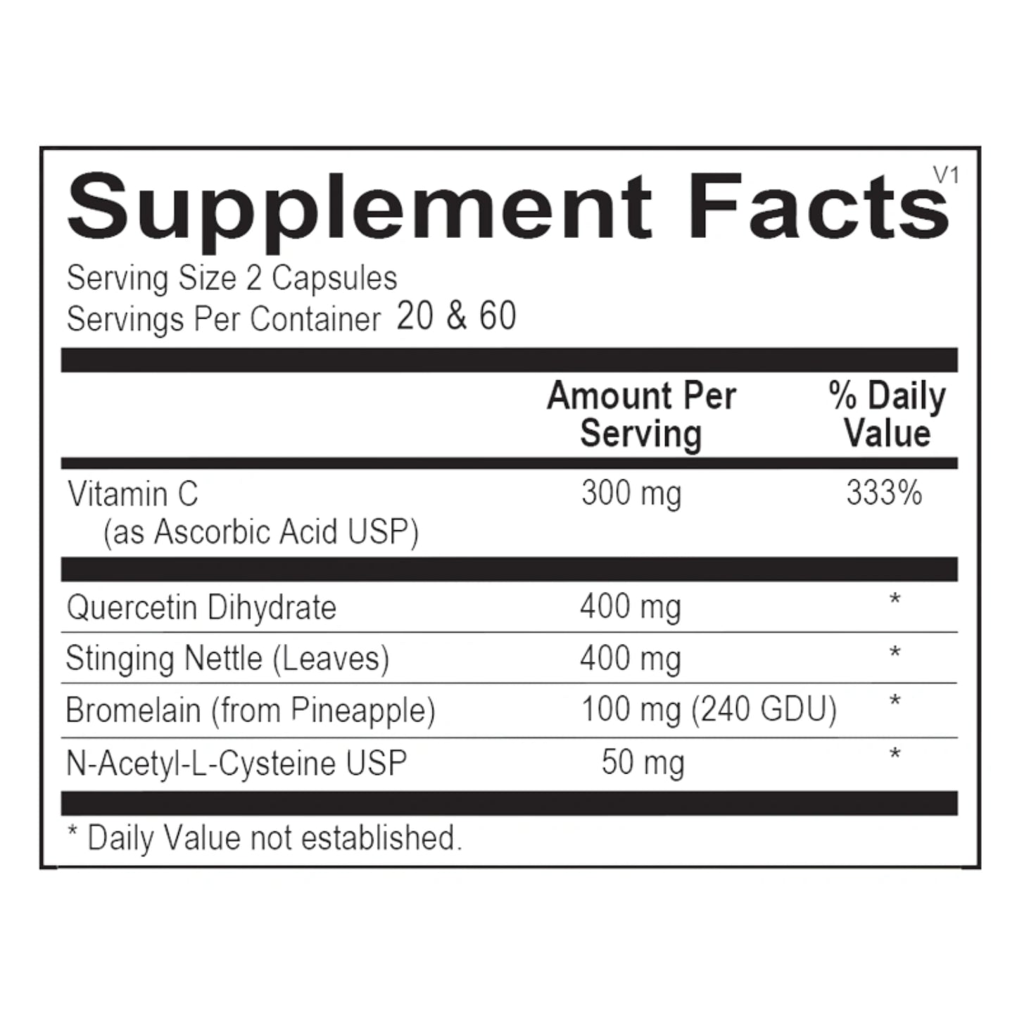 Natural D-Hist || Ortho Molecular Products ||