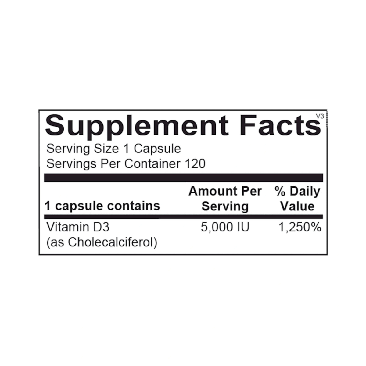 Vitamin D 5,000 IU