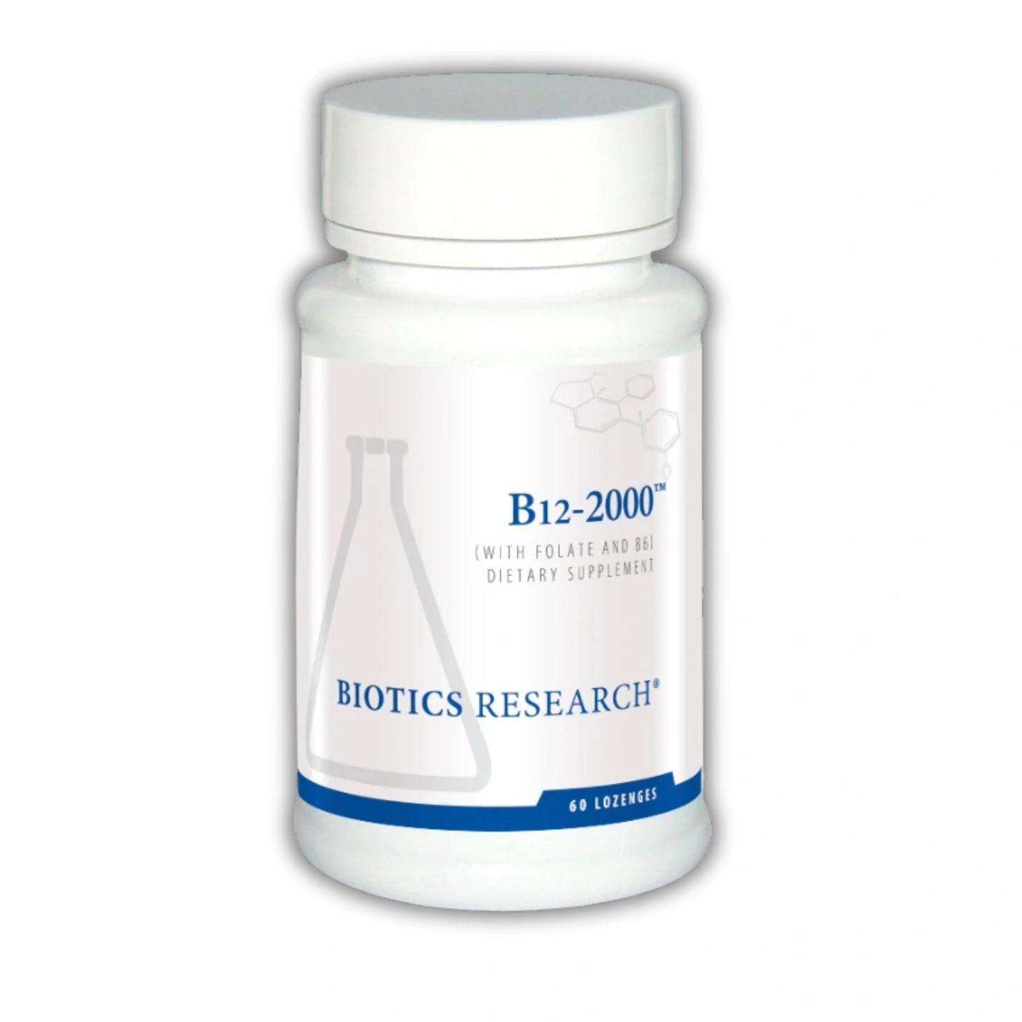 B12-2000 Lozenges || 60 Lozenges || Biotics Research ||