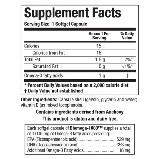 Biomega-1000 || 90 Softgels || Biotics Research ||
