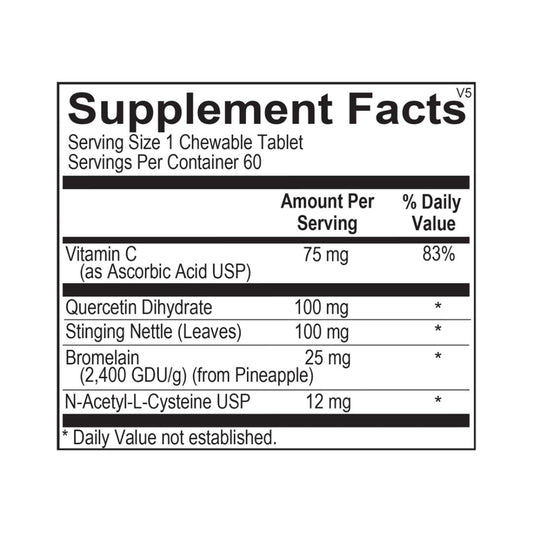 D-Hist Jr. || 60 Chewable Tablets || Ortho Molecular Products ||