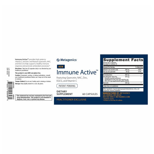 Immune Active || 60 Capsules || Metagenics ||