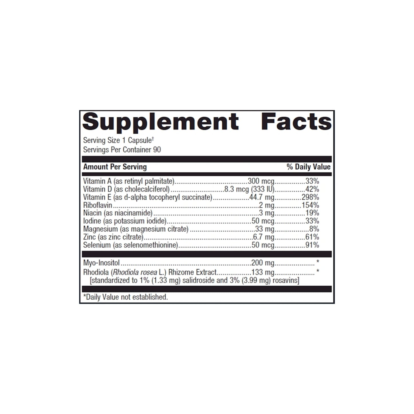 Thyrosol Capsules || 90 Capsules || Metagenics ||