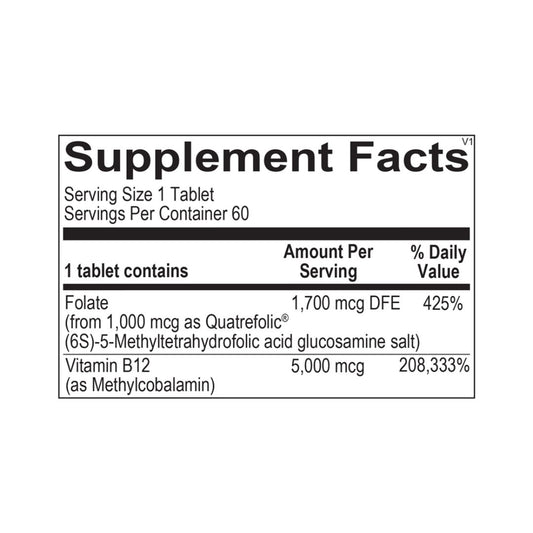 Methyl B12 || 60 Tablets || Ortho Molecular Products ||