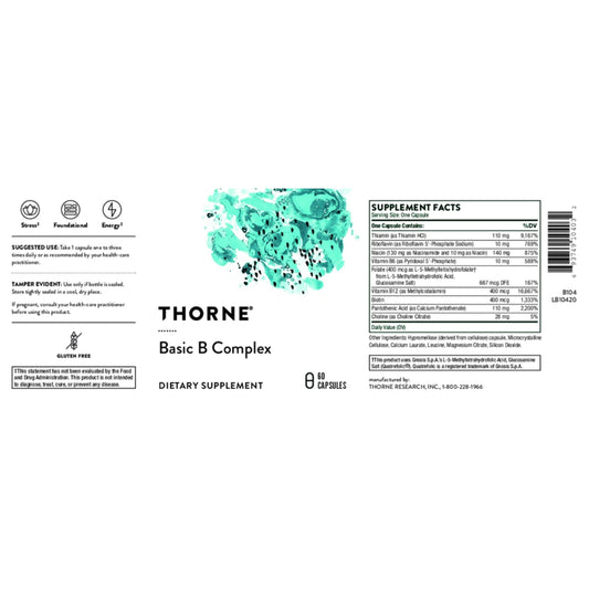 Basic B Complex || 60 Capsules || Thorne ||