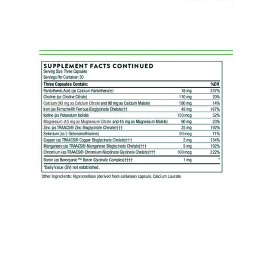 Basic Prenatal || 90 Capsules || Thorne ||