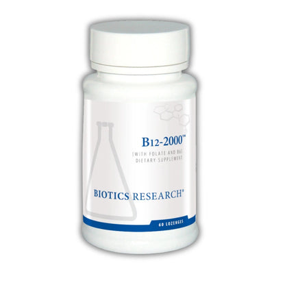 B12-2000 Lozenges || 60 Lozenges || Biotics Research ||