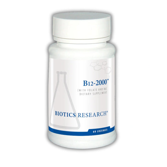 B12-2000 Lozenges || 60 Lozenges || Biotics Research ||