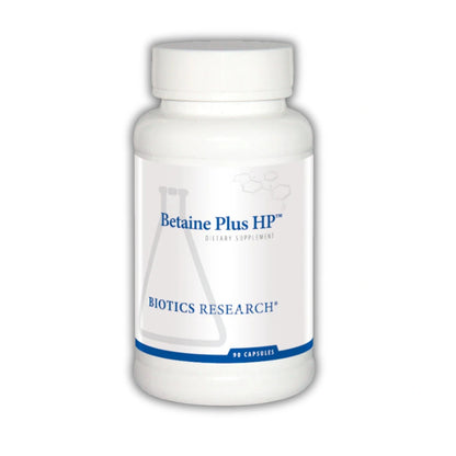Betaine Plus HP || 90 Capsules || Biotics Research ||