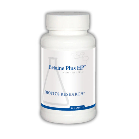 Betaine Plus HP || 90 Capsules || Biotics Research ||
