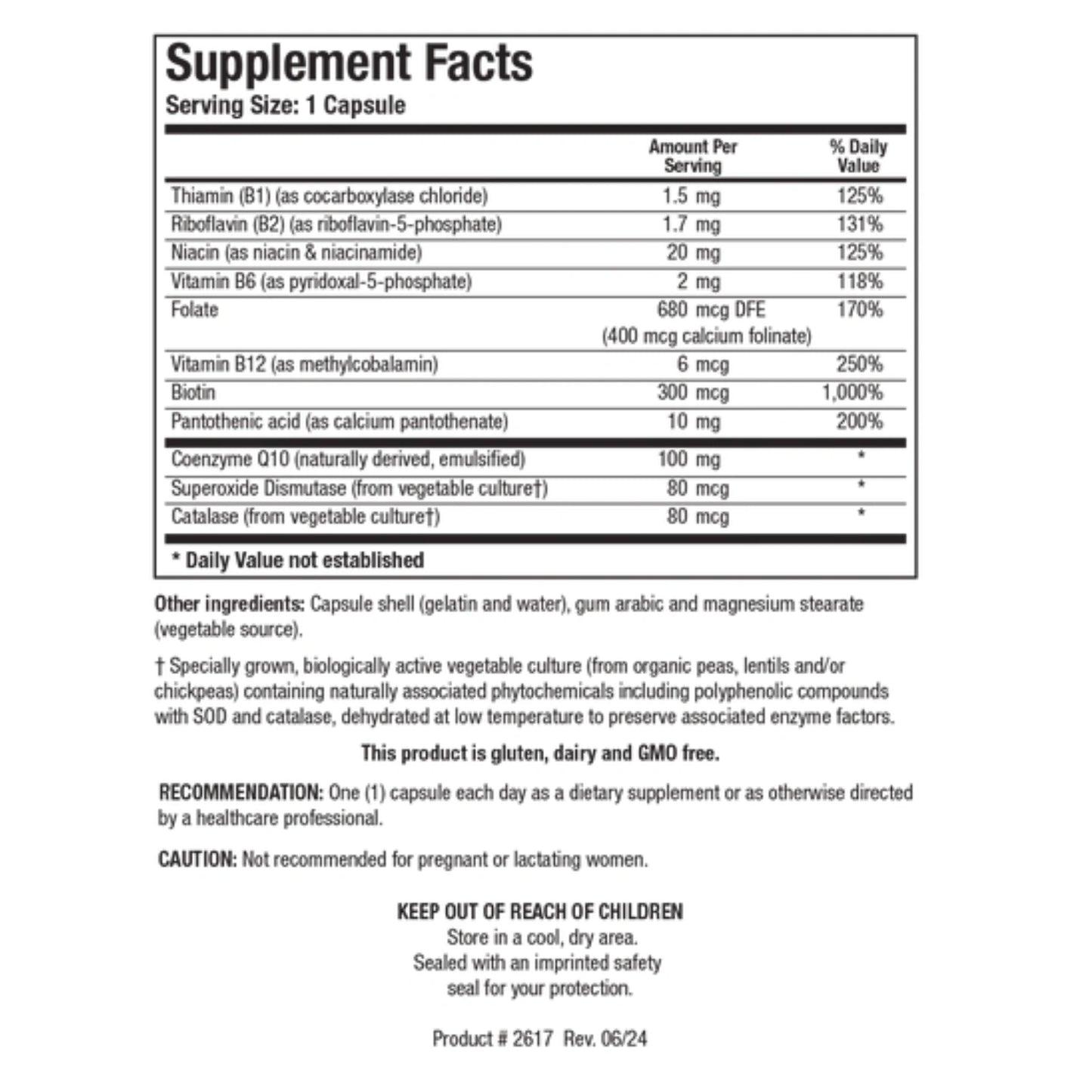 CoQ-Zyme 100 Plus || 60 Capsules || Biotics Research ||